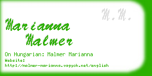 marianna malmer business card